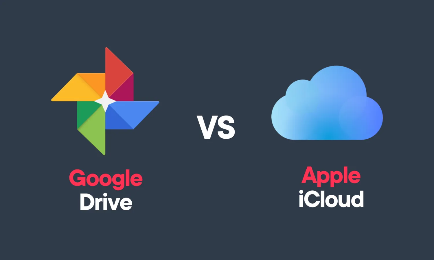 Bäst för molnlagring - Google Drive eller Apple iCloud?