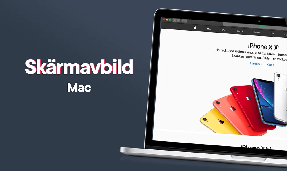 Så tar du en skärmbild - Mac-dator