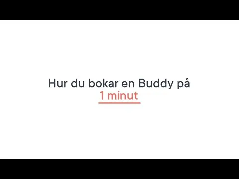 Hur du bokar en Buddy på en minut