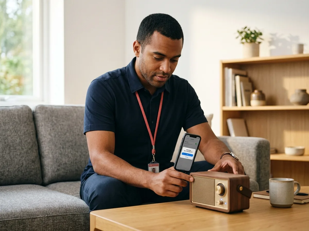 TechBuddy-tekniker hjälper till med marshall
