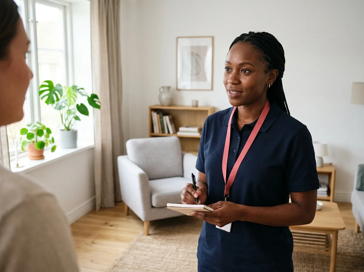 TechBuddy-tekniker hjälper till med osäker / annat