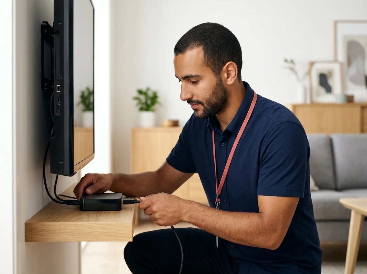 TechBuddy-tekniker hjälper till med tv, digitalbox & sonos
